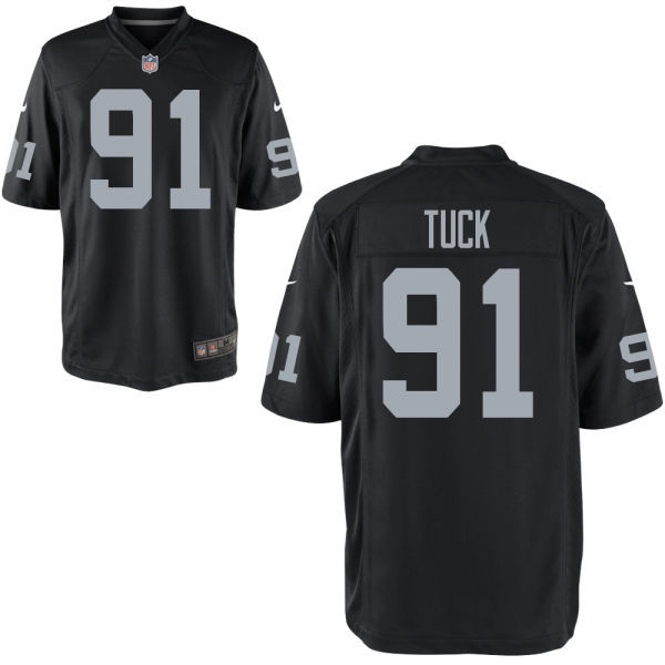 Nike Raiders 91 Tuck Black Game Jerseys