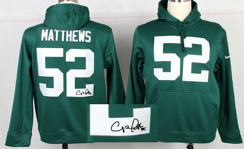 Nike Packers 52 Matthews Green Signature Edition Hooded Jerseys