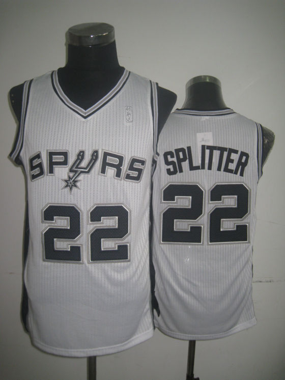 Spurs 22 Splitter White Jerseys