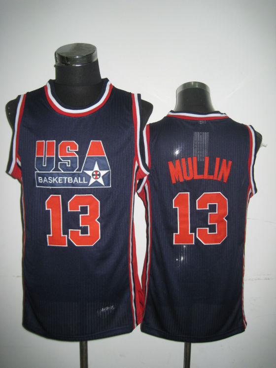 USA Basketball 1992 Dream Team 13 Chris Mullin Blue Jersey