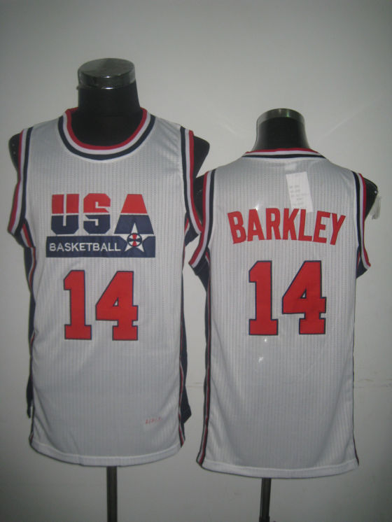 USA Basketball 1992 Dream Team 14 Charles Barkley White Jersey