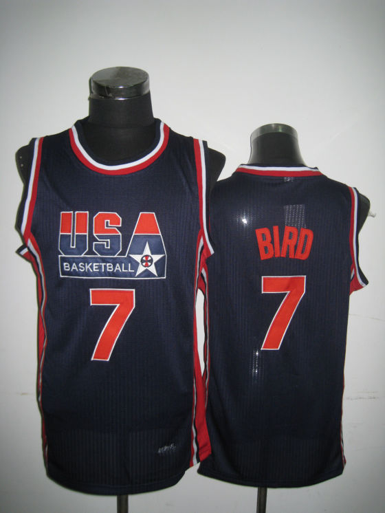 USA Basketball 1992 Dream Team 7 Larry Bird Blue Jersey