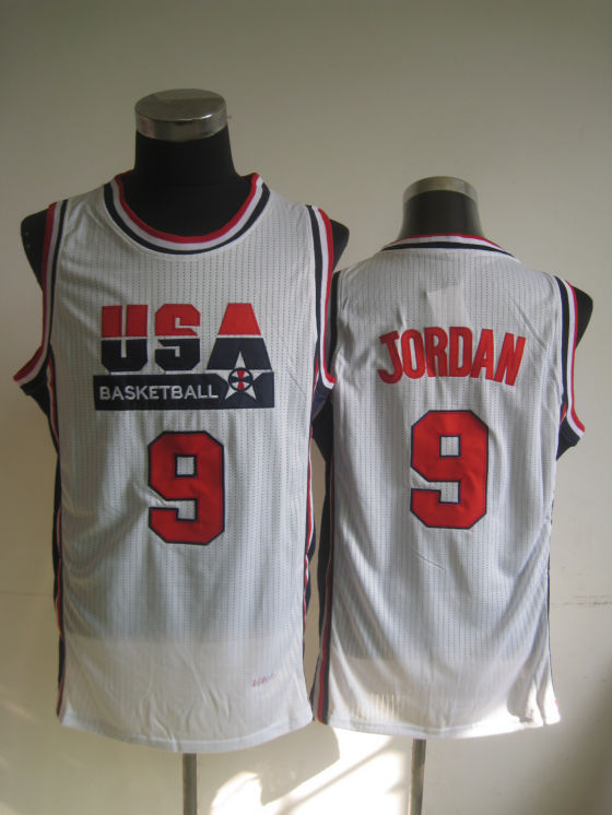 USA Basketball 1992 Dream Team 9 Michael Jordan White Jersey