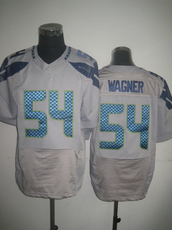 Nike Seahawks 54 Wagner Grey Elite Jerseys