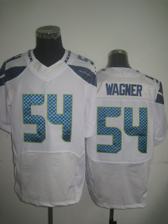 Nike Seahawks 54 Wagner White Elite Jerseys