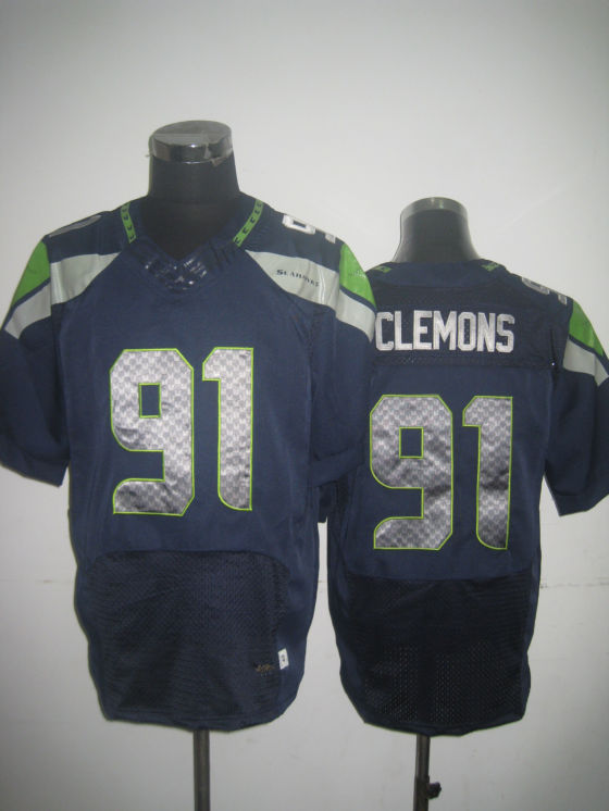 Nike Seahawks 91 Chris Clemons Blue Elite Jerseys Nike Seahawks 91 Chris Clemons Blue Elite Jerseys