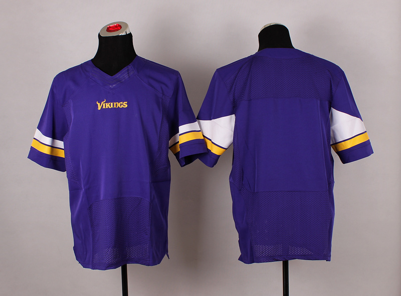 Nike Vikings Blank Purple New Elite Jerseys