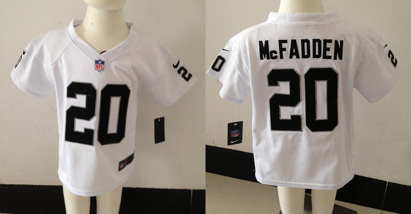 Nike Raiders 20 McFadden White Toddler Game Jerseys