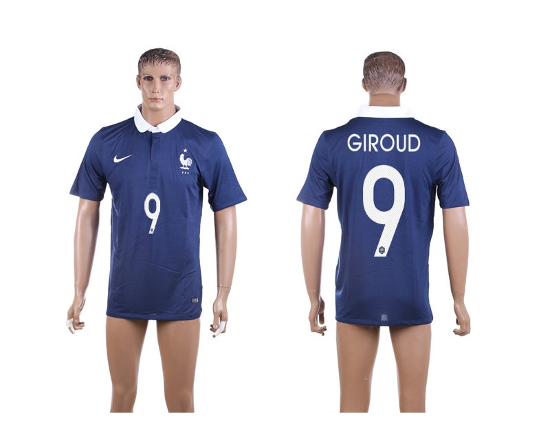 2014 World Cup France 9 Giroud Home Thailand Jerseys