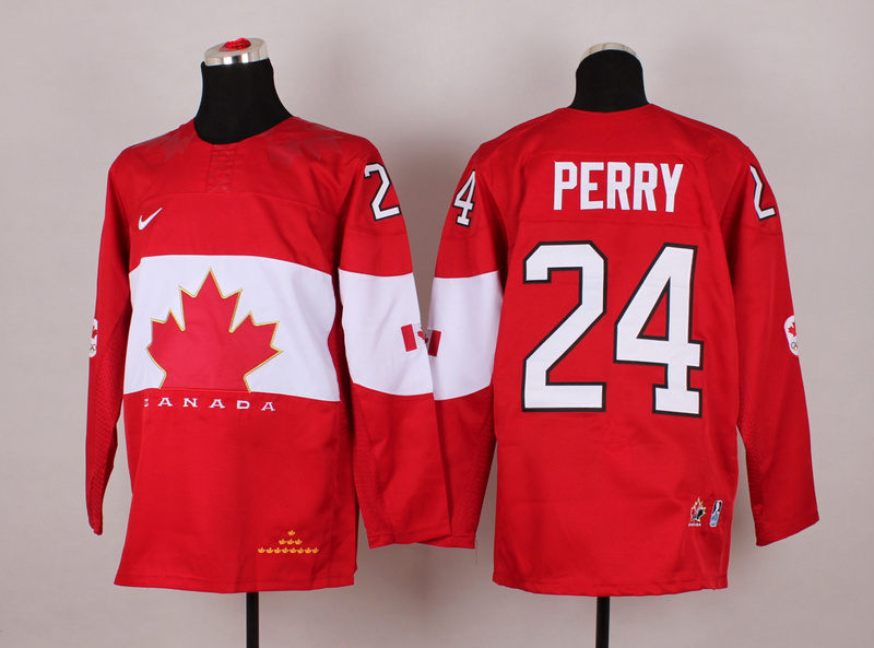 Canada 24 Perry Red 2014 Olympics Jerseys