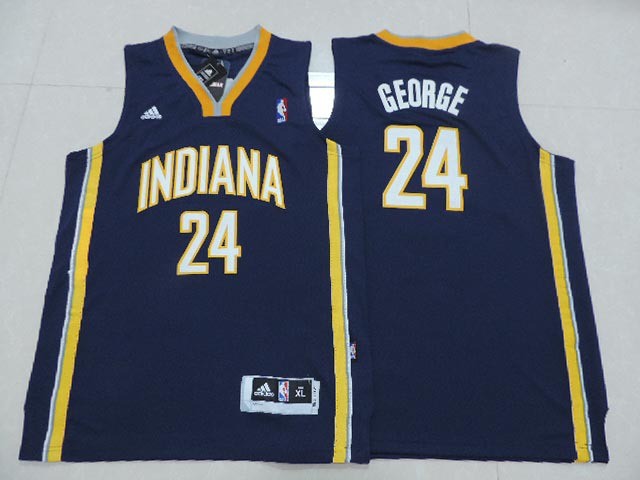 Pacers 24 George Blue New Revolution 30 Youth Jersey