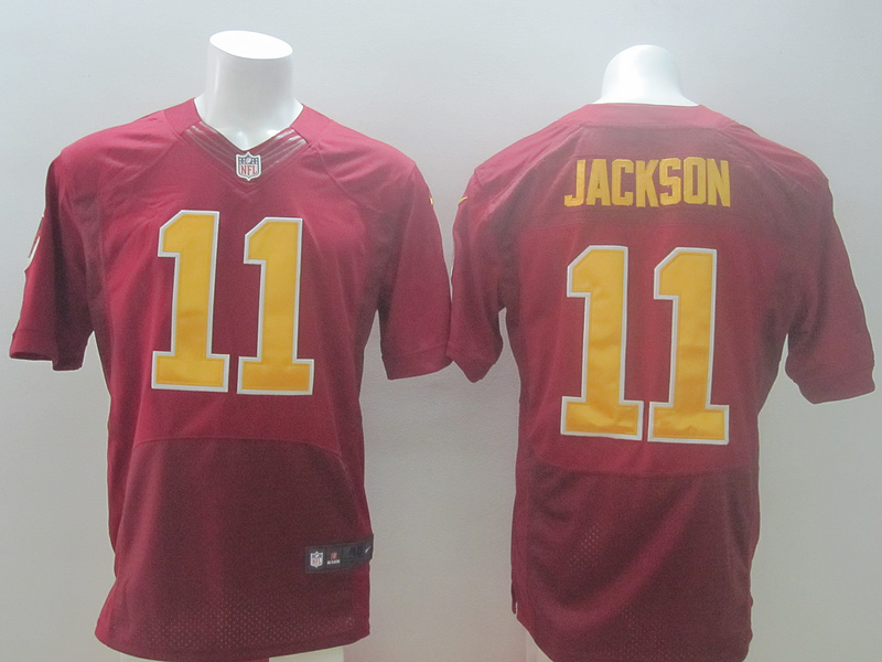 Nike Redskins 11 Jackson Red Elite Throwback Jerseys