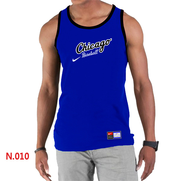 Nike Chicago White Sox Home Practice Men Tank Top Blue