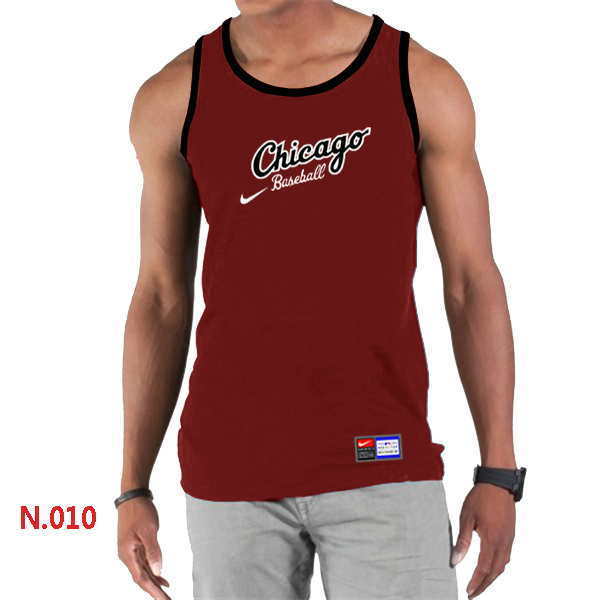 Nike Chicago White Sox Home Practice Men Tank Top Red