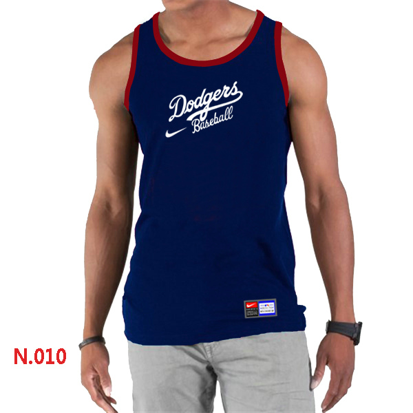 Nike Los Angeles Dodgers Home Practice Men Tank Top D.Blue