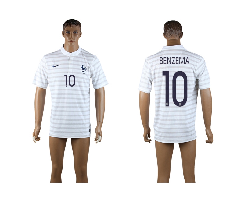 2014 World Cup France 10 Benzema Away Thailand Jerseys