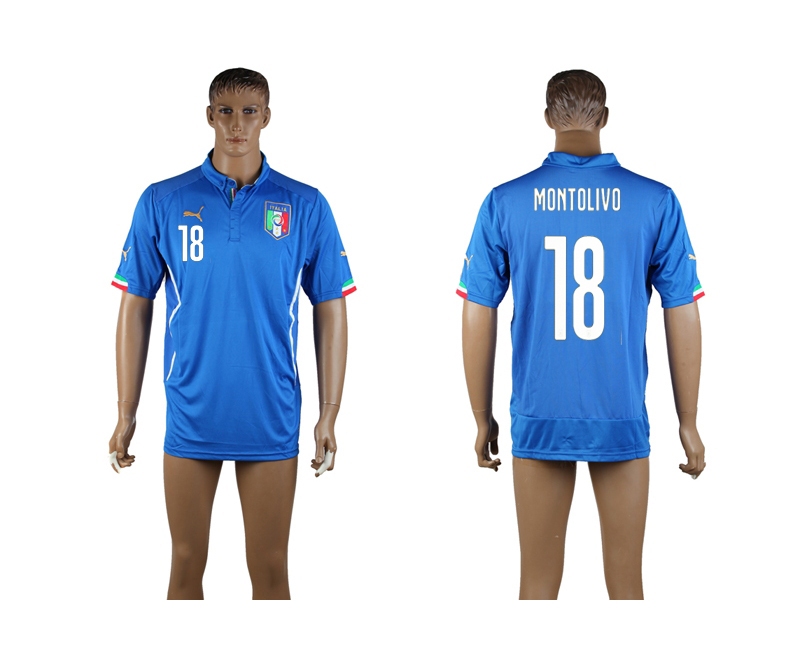 2014 World Cup Italy 18 Montolivo Home Thailand Jerseys