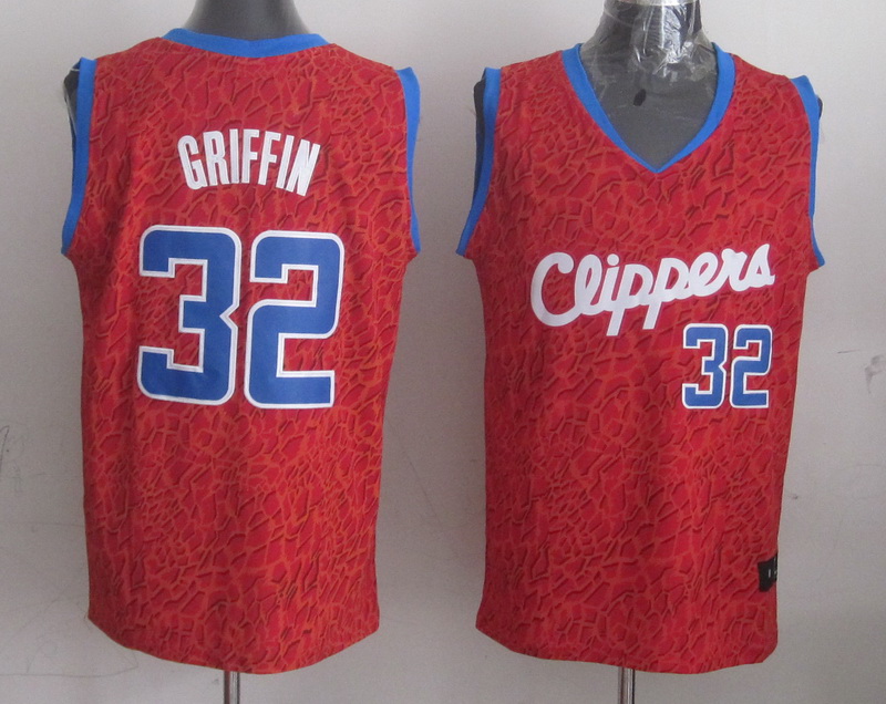 Clippers 32 Griffin Red Crazy Light Swingman Jerseys