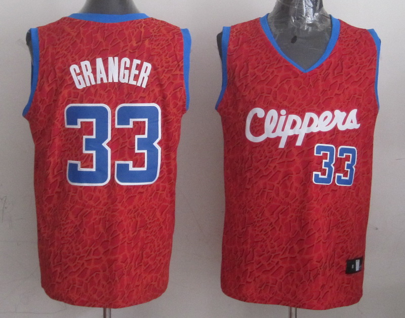 Clippers 33 Granger Red Crazy Light Swingman Jerseys