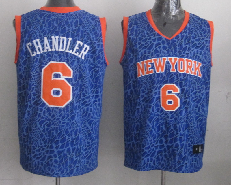 Knicks 6 Chandler Blue Crazy Light Swingman Jerseys