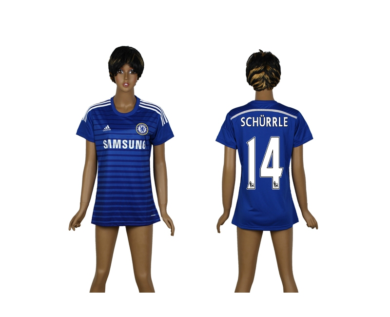 2014-15 Chelsea 14 Schurrle Home Thailand Women Soccer Jersey - Click Image to Close