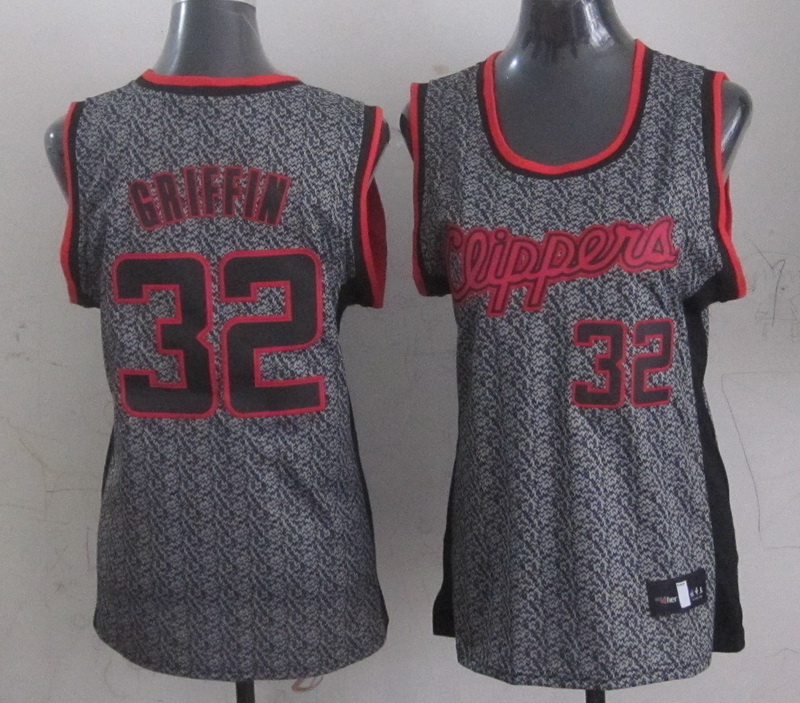 Clippers 32 Griffin Snow Women Jersey - Click Image to Close