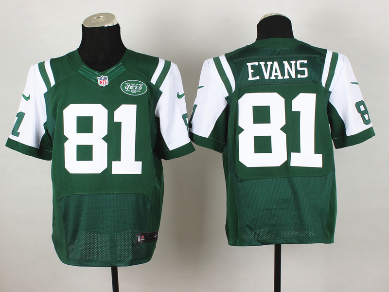 Nike Jets 81 Evans Green Elite Jersey