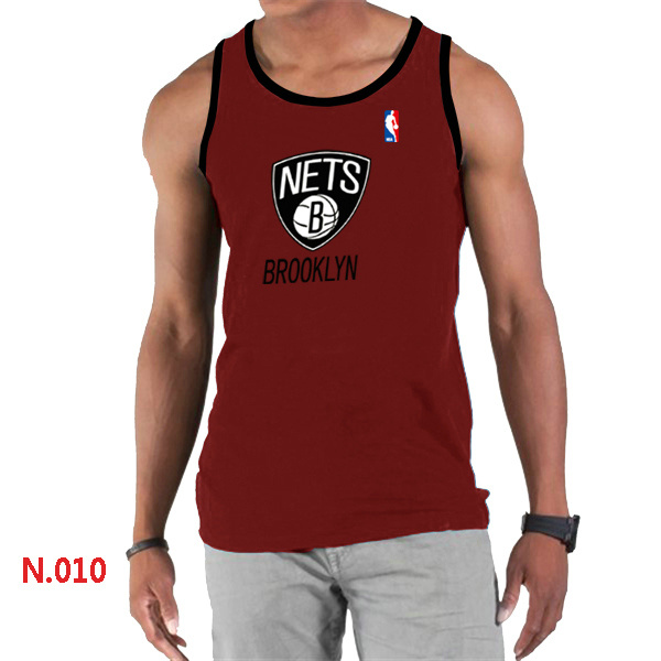 Brooklyn Nets Big & Tall Primary Logo Men Red Tank Top