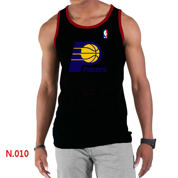 Indiana Pacers Big & Tall Primary Logo Men Black Tank Top - Click Image to Close