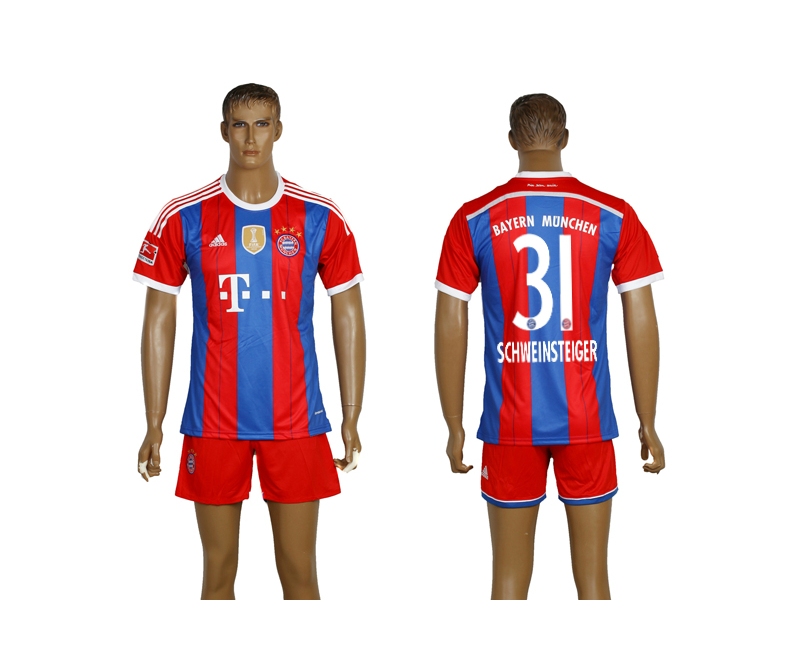 2014-15 Bayern Munchen 31 Schweinsteiger Home Soccer Jersey
