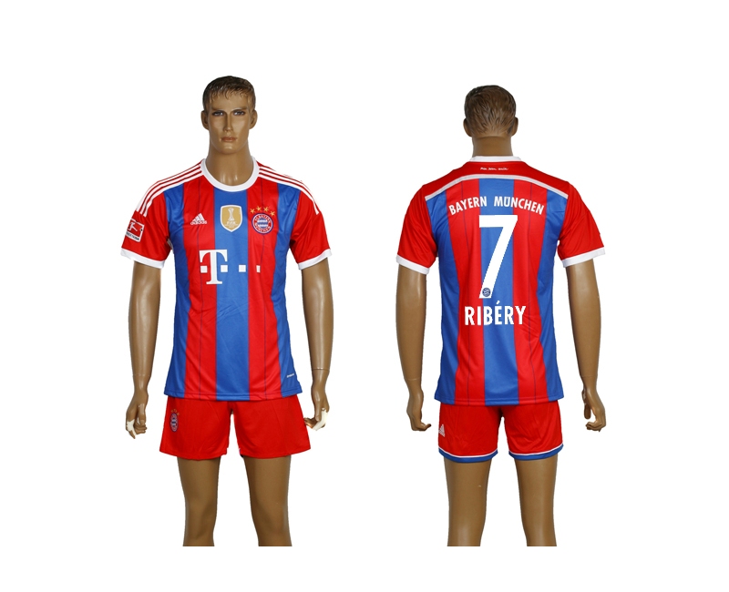 2014-15 Bayern Munchen 7 Ribery Home Soccer Jersey
