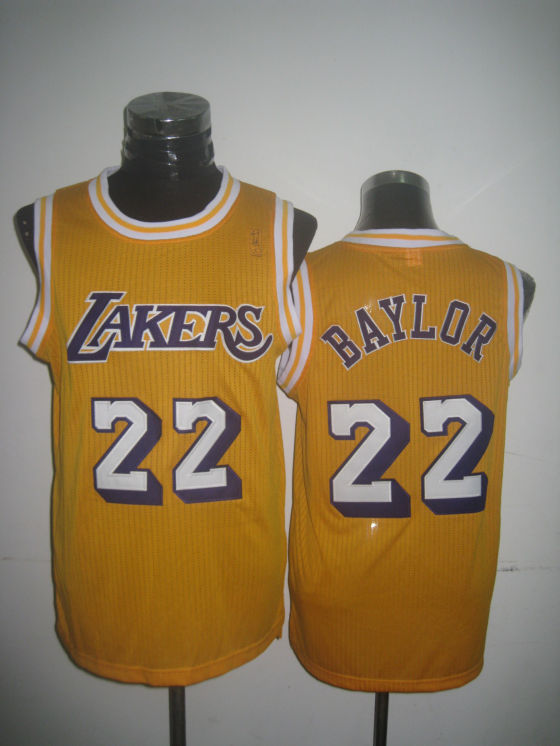 Lakers 22 Baylor Yellow New Revolution 30 Jerseys