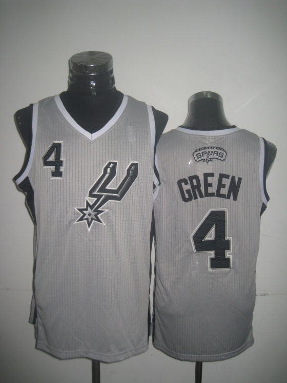 Spurs 4 Green Grey New Revolution 30 Jerseys - Click Image to Close