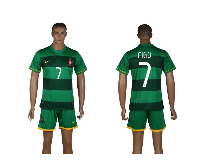 Portugal 7 Figo 2014 World Cup Third Away Soccer Jersey