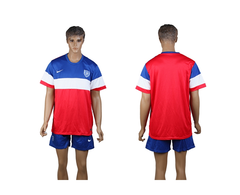 USA 2014 World Cup Away Jersey(Blue Short)