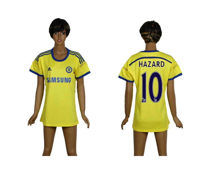 2014-15 Chelsea 10 Hazard Away Women Thailand Jerseys