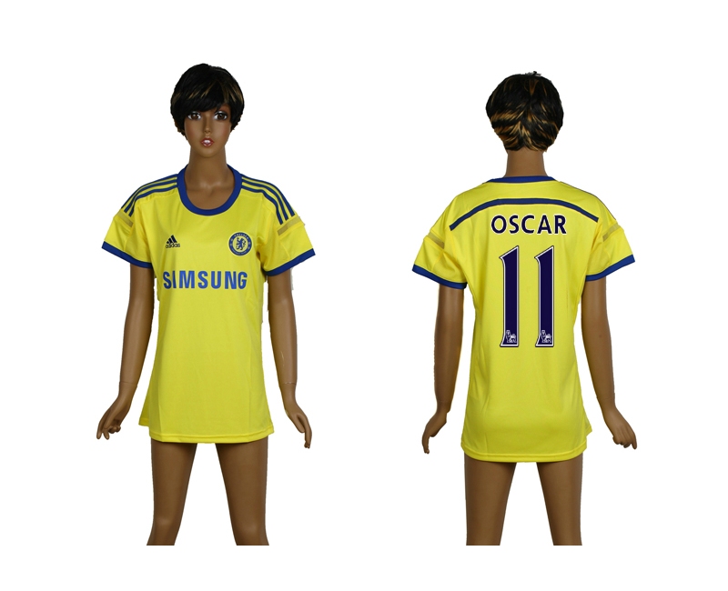 2014-15 Chelsea 11 Oscar Away Women Thailand Jerseys