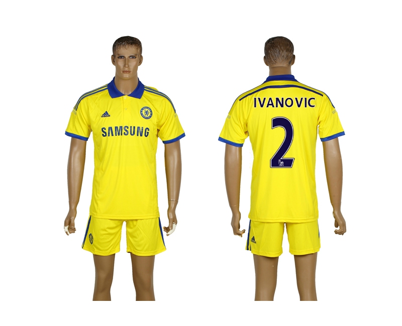 2014-15 Chelsea 2 Ivanovic Away Soccer Jersey