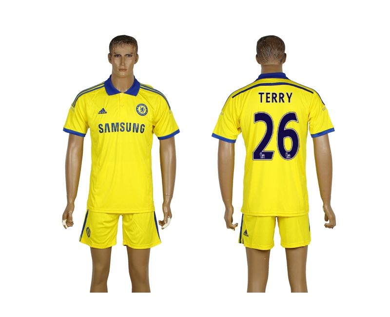2014-15 Chelsea 26 Terry Away Soccer Jersey