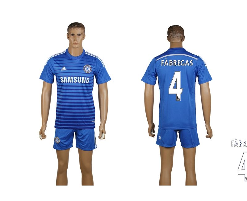 2014-15 Chelsea 4 Fabregas Home Soccer Jersey