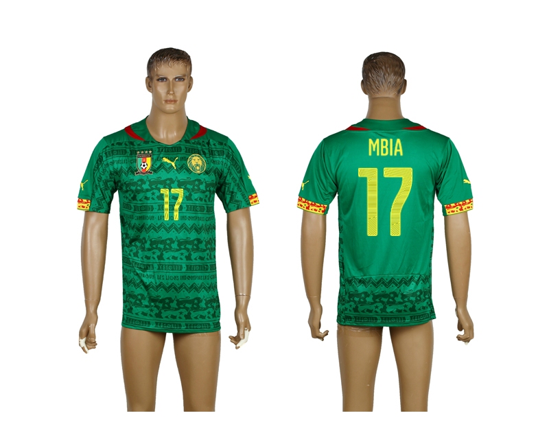 Cameroon 17 Mbia 2014 World Cup Home Thailand Jerseys