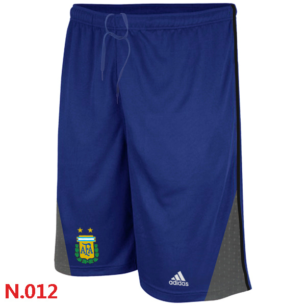 Adidas Argentina 2014 World Cup Soccer Performance Shorts Blue