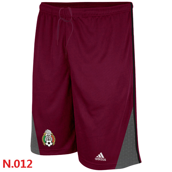 Adidas Mexico 2014 World Cup Soccer Performance Shorts Red - Click Image to Close