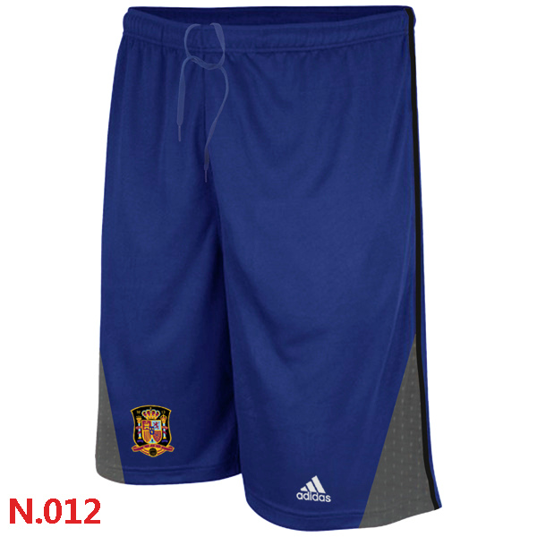 Adidas Spain 2014 World Cup Soccer Performance Shorts Blue
