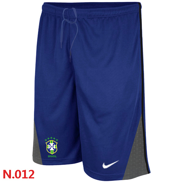 Nike Brazil 2014 World Cup Soccer Performance Shorts Blue