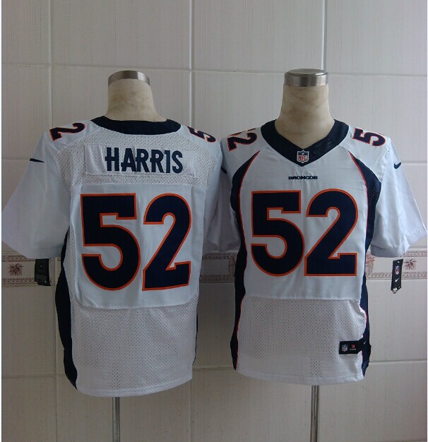 Nike Broncos 52 Harris White Elite Jerseys