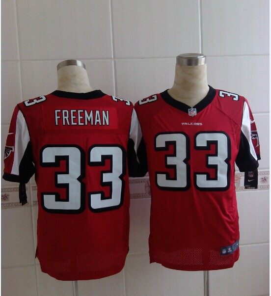 Nike Falcons 33 Freeman Red Elite Jerseys