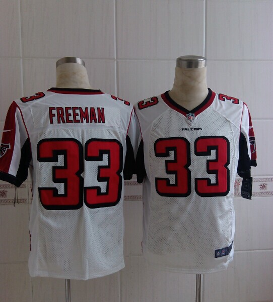 Nike Falcons 33 Freeman White Elite Jerseys