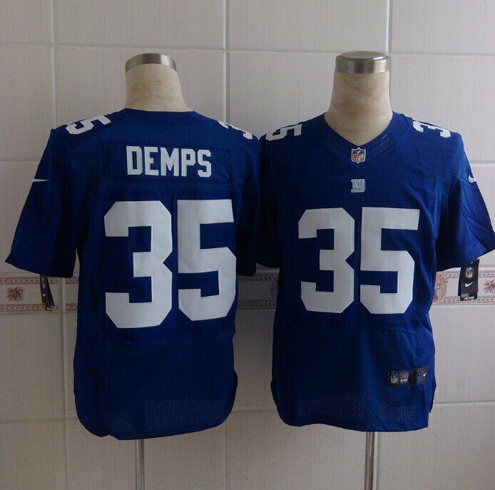 Nike Giants 35 Demps Blue Elite Jerseys Nike Giants 35 Demps Blue Elite Jerseys