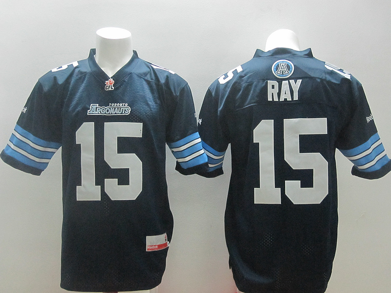 Reebok CFL Toronto Argonauts 15 Ray Blue Jerseys
